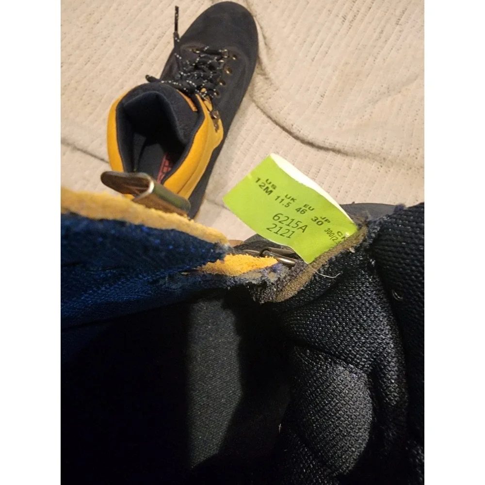 Timberland 10Deep Nomads Euro Hiker Navy Wheat Suede Boots 6215A‎ Mens 12M